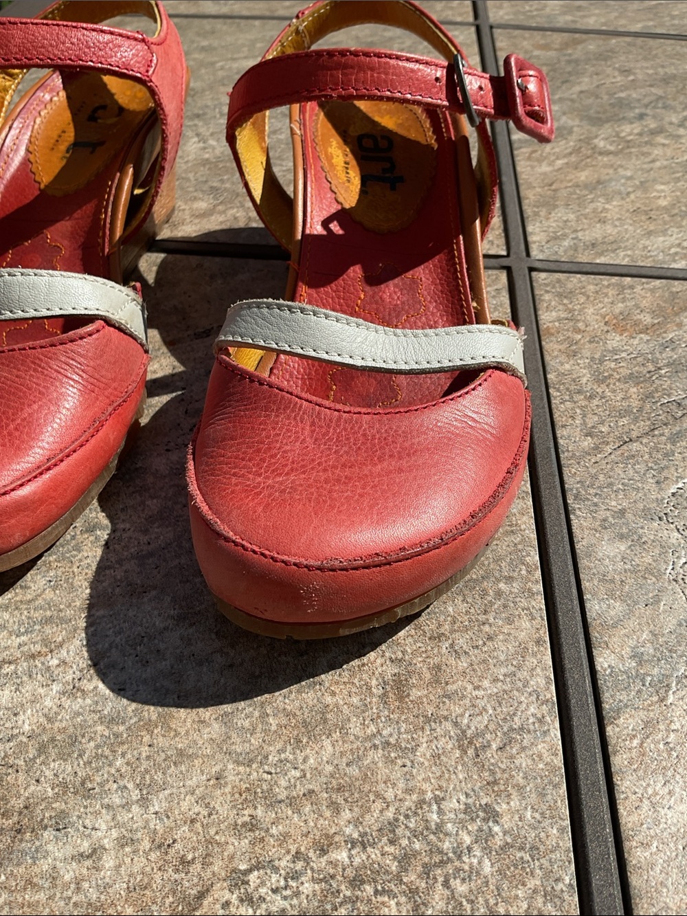 The Art Company red slingback shoes - Picture 3 of 8
